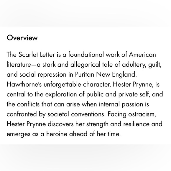 The Scarlet Letter by Nathaniel Hawthorne - Picture 2 of 2